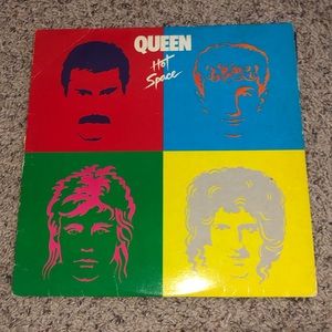 Vintage Queen Hot Space Album Old Vinyl Record